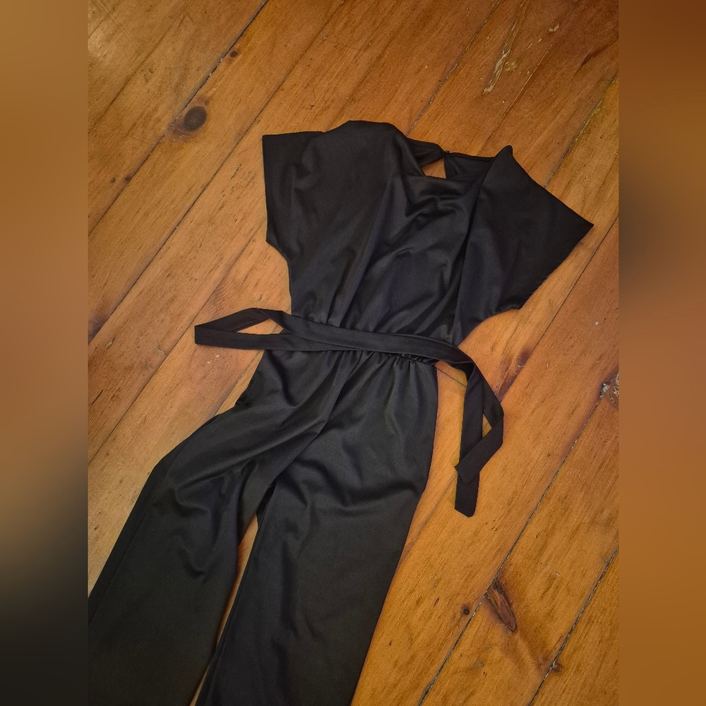 EUC stretchy jumpsuit, size M, black